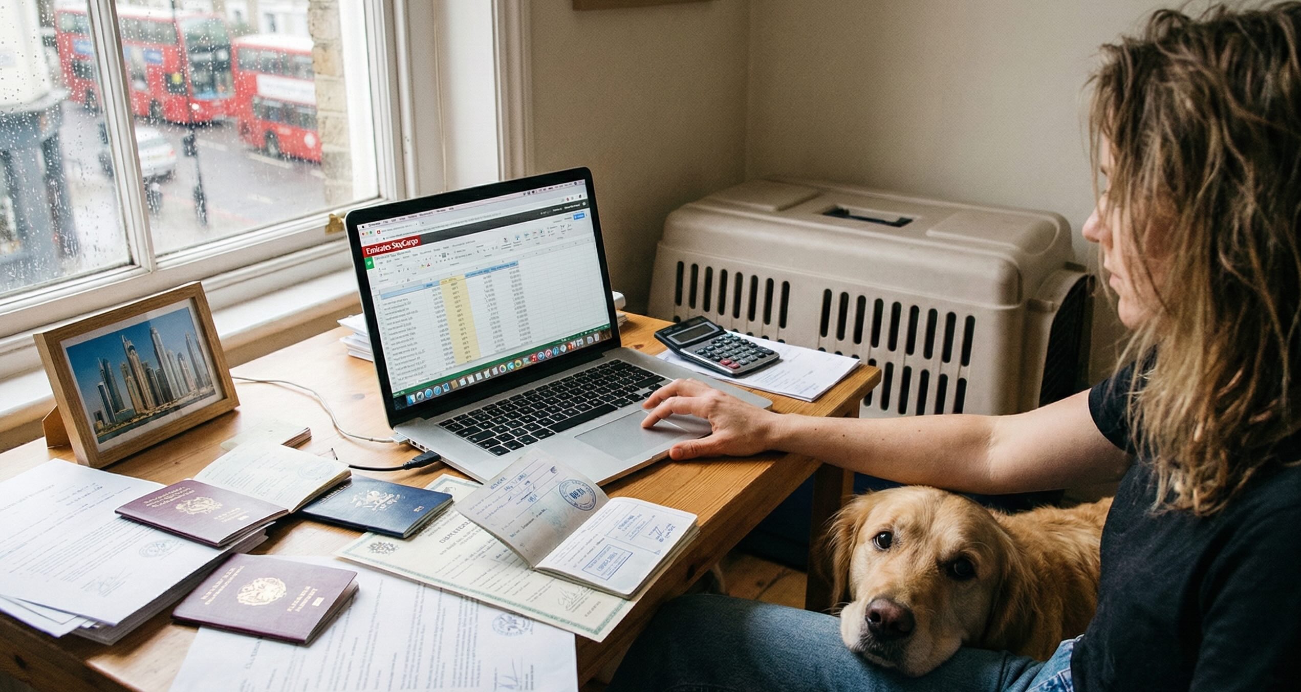 The cost of relocating a dog from the UK to Dubai in 2026